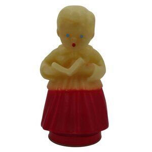 Antique Fanny Farmer Candies 7.3in Choir Boy Wax Candy Container Red Christmas
